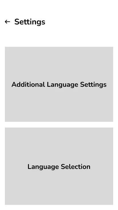Low fidelity wireframe